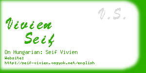vivien seif business card